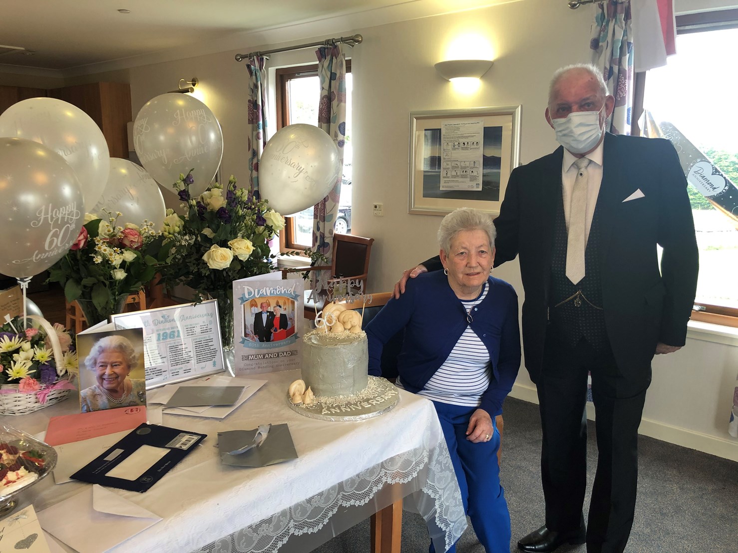 Reunited in time to celebrate their Diamond Anniversary