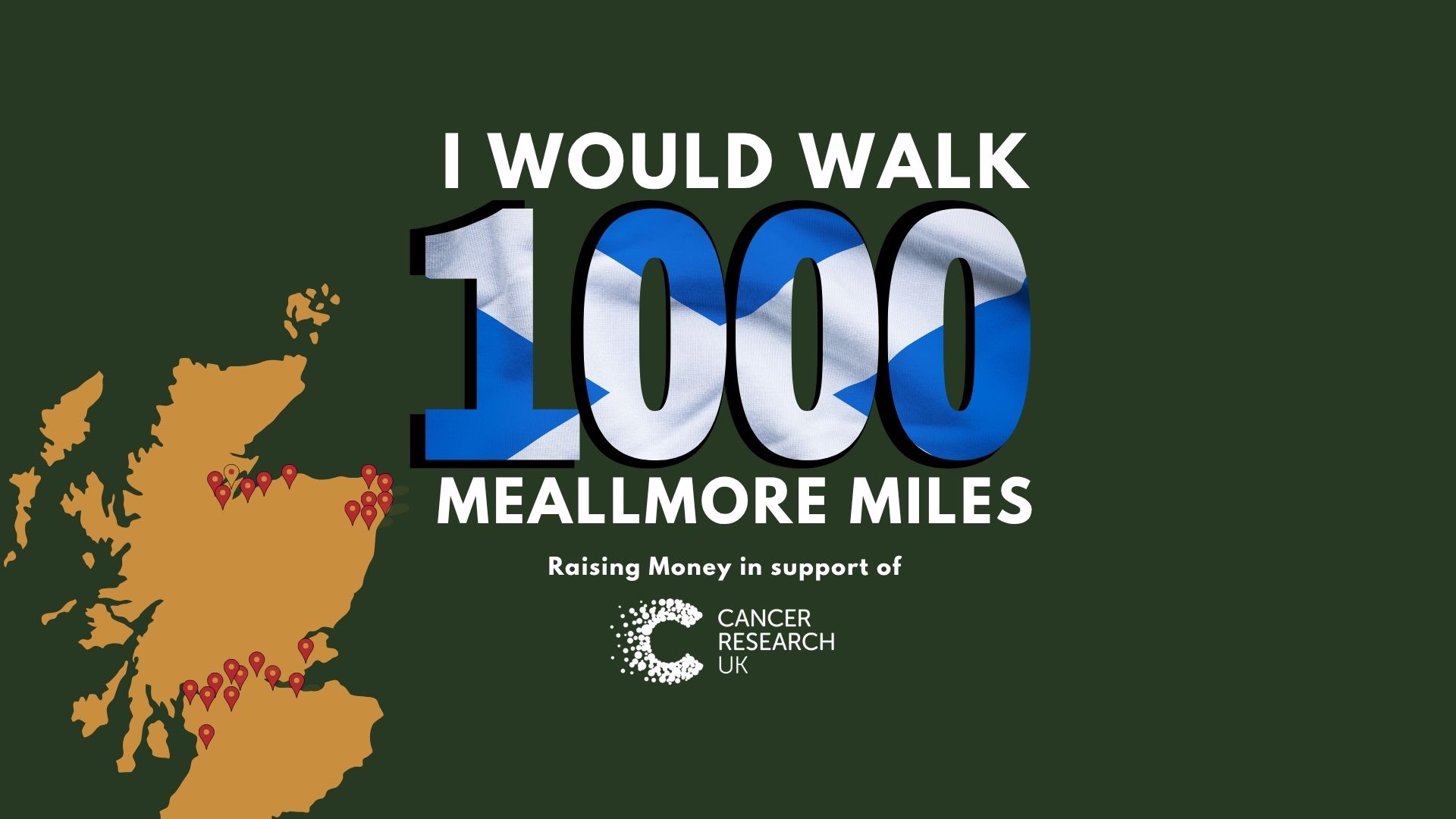 Meallmore Walks 1,000 Miles for Cancer Research UK