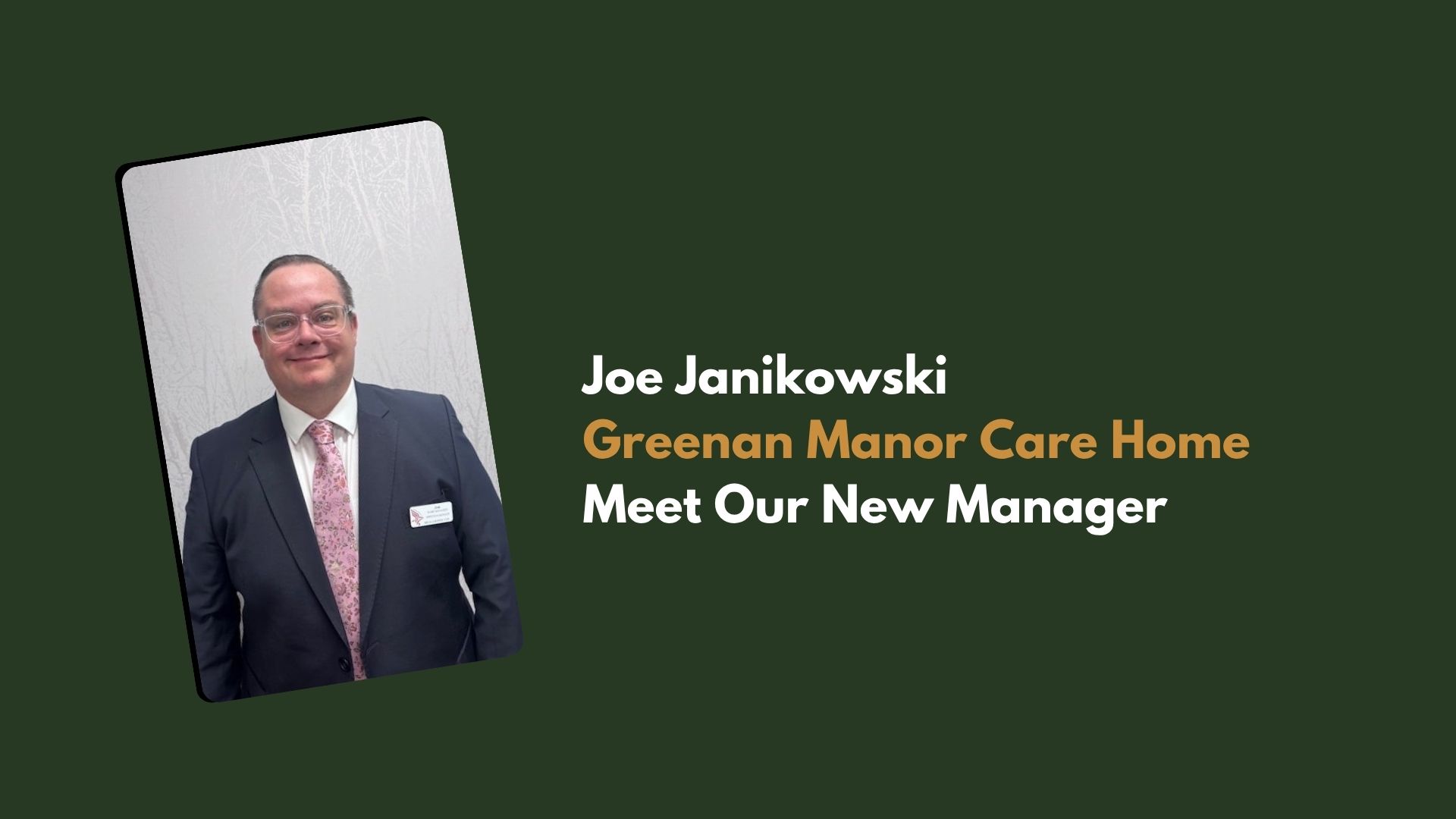 New Manager Appointed at Greenan Manor Care Home