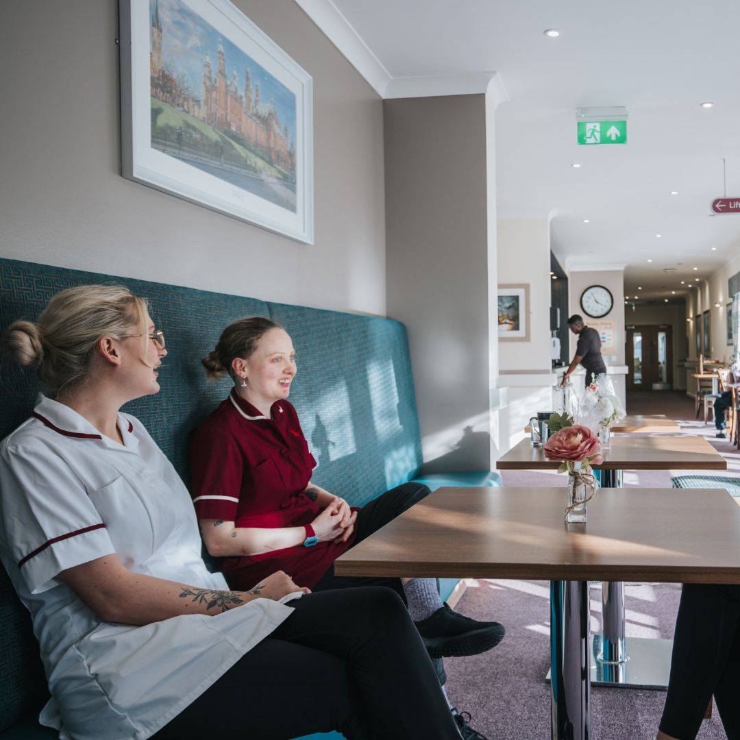 Landscaped gardens and outdoor spaces at a Meallmore care home